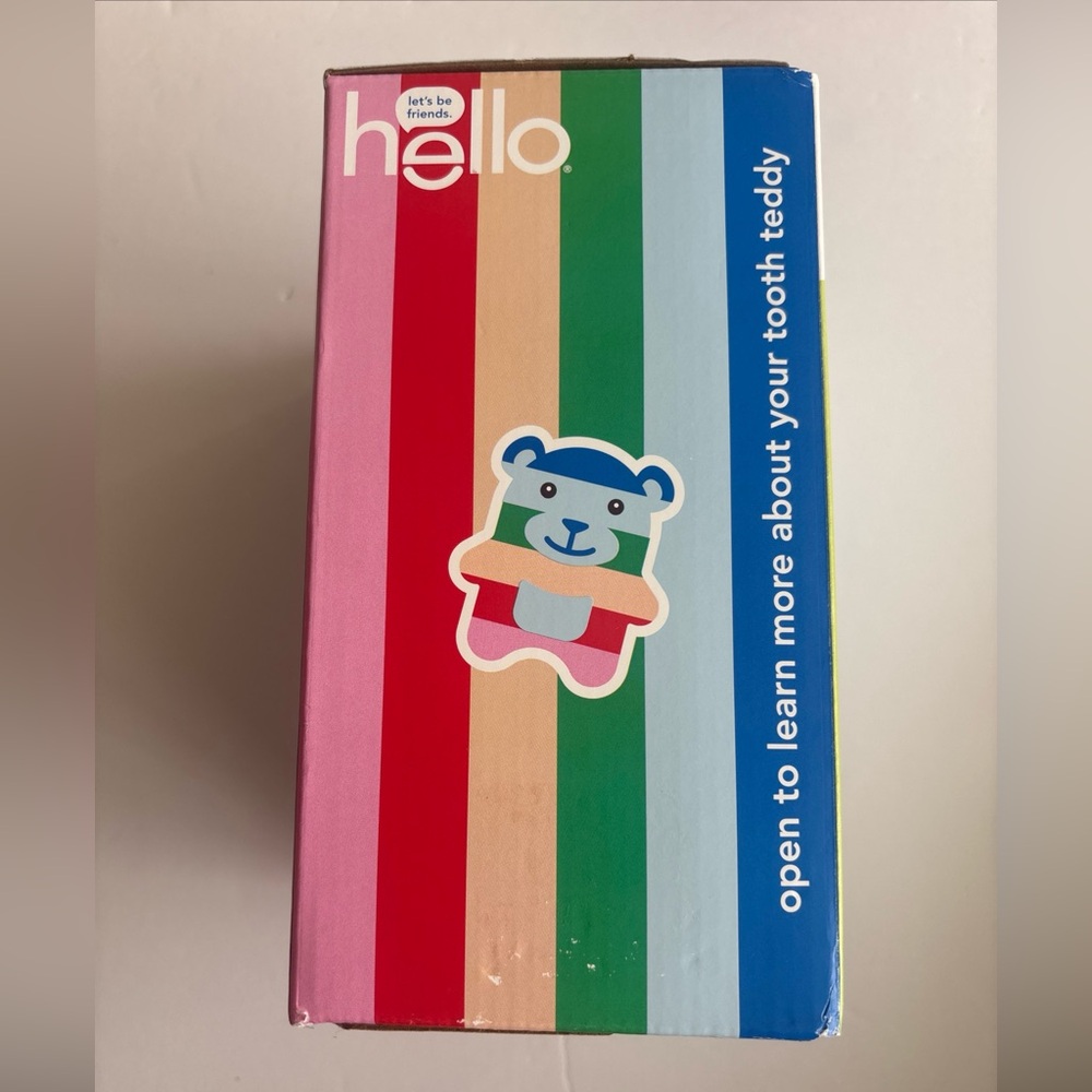 Hello Tooth Fairy Multicolor Teddy Bear, Strawberry Toothpaste & Toothbrush Kit - Picture 4 of 10